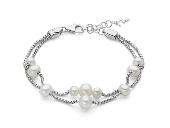 Bracciale Miluna Donna I Gioielli Di Miss Italia in Argento Perla PBR3617 - PBR3617